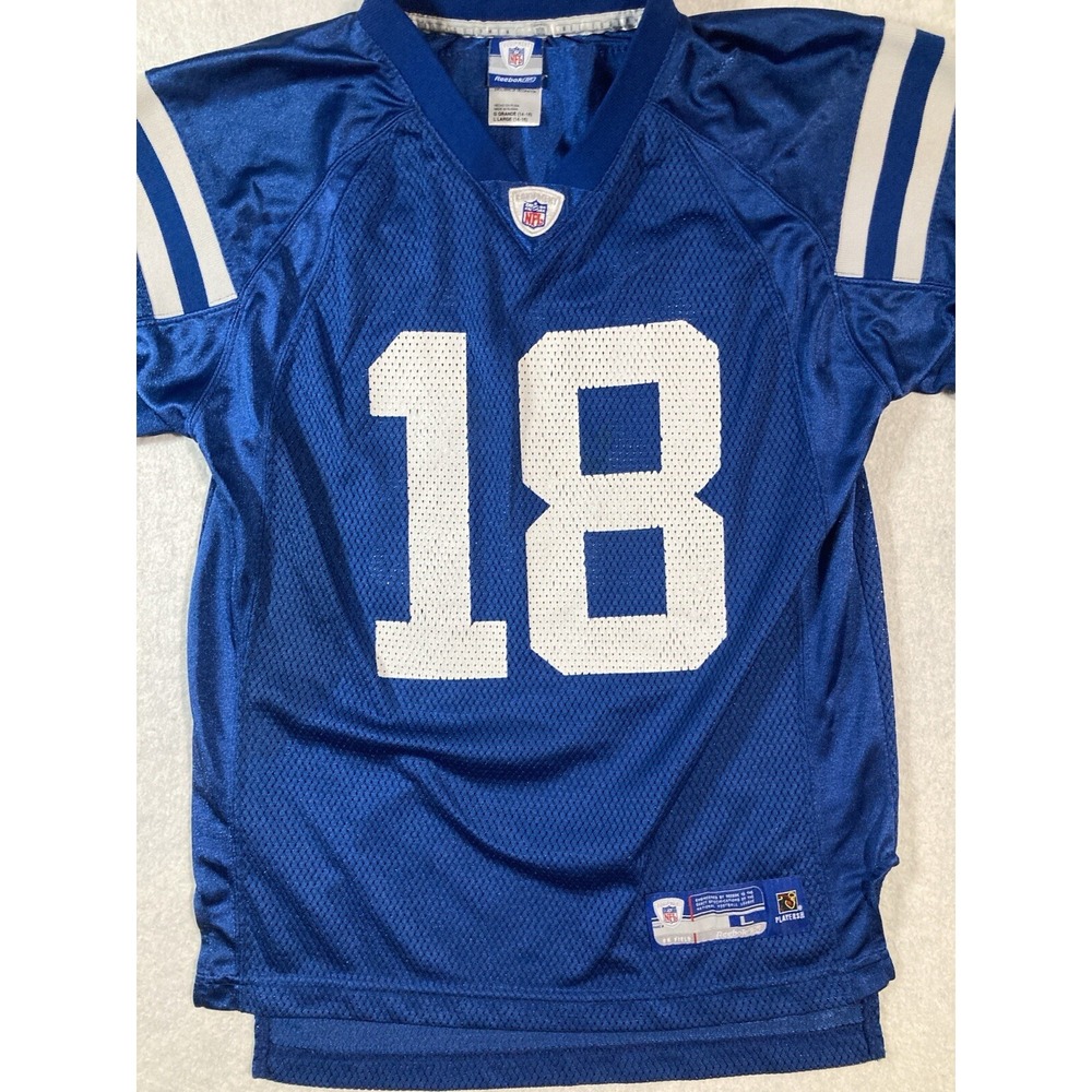 Reebok NFL Peyton Manning #18 Indianapolis Colts Jersey Size youth Large - Picture 2 of 14